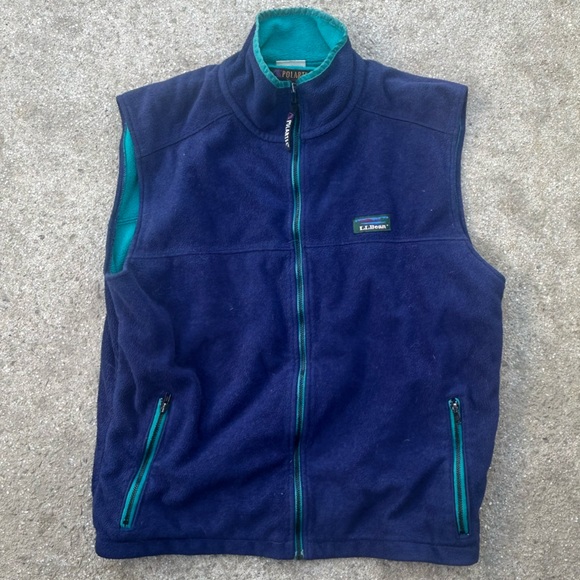 L.L. Bean Jackets & Coats Ll Beand Mens Fullzip Fleece Jacket Vest